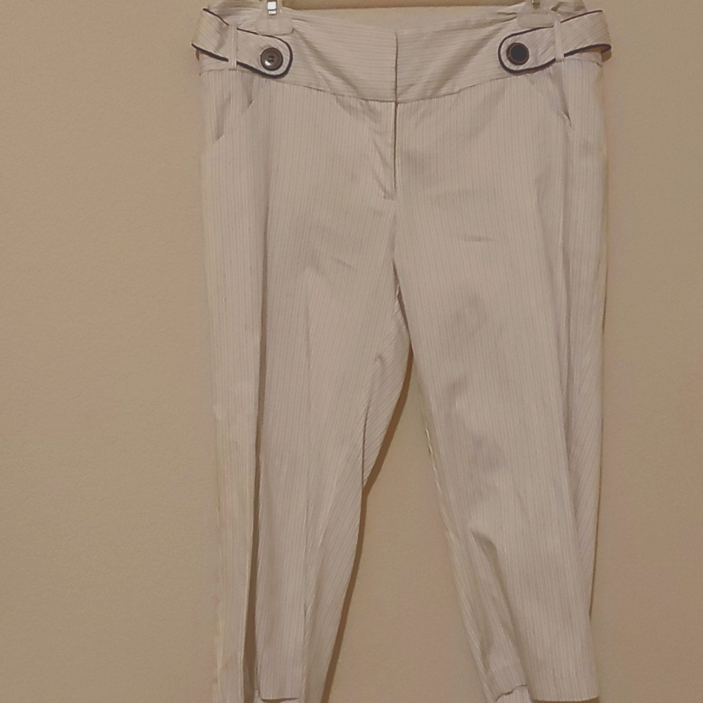 3/4 women's pant black/white